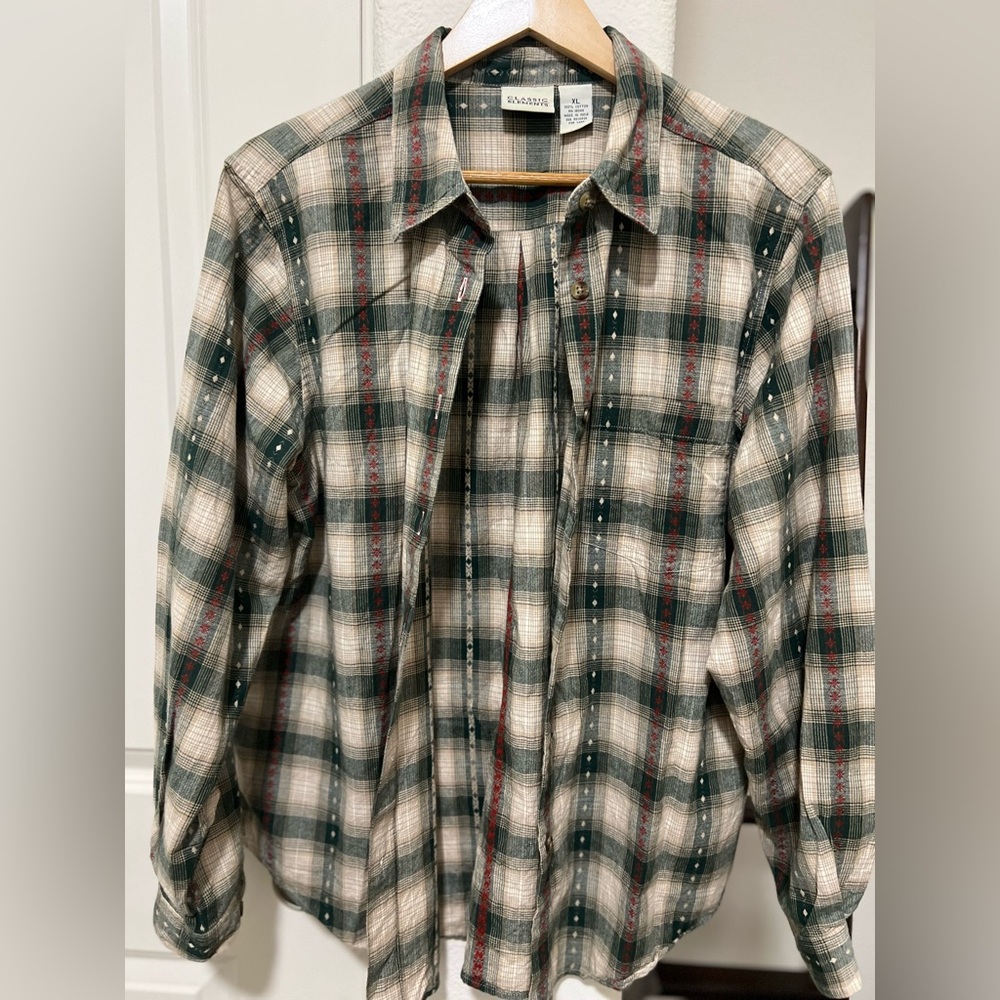 Vintage Classic Elements Button Down Top - image 1